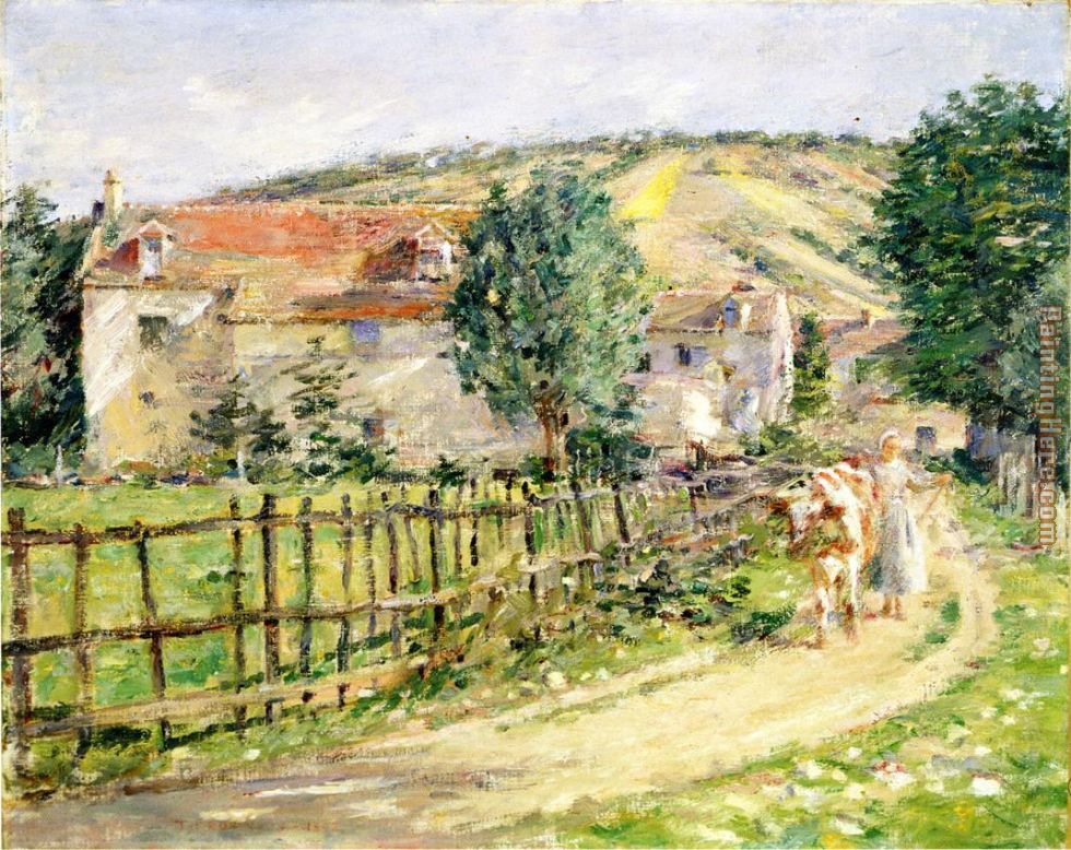 Theodore Robinson Road by the Mill